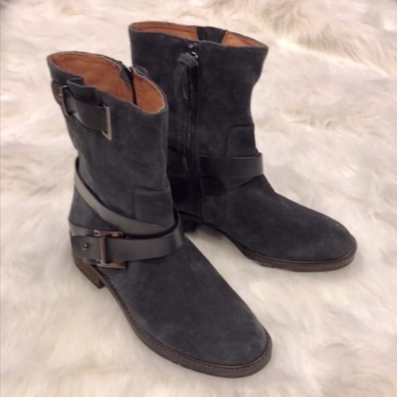 Louise et Cie Valencia Moto Grey Suede Boot - Picture 2 of 7